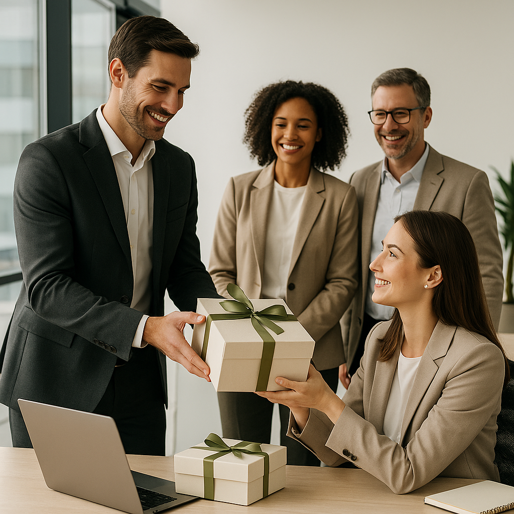 Cadeaux d’entreprise Olmaé pour remercier les équipes, ambiance moderne et conviviale